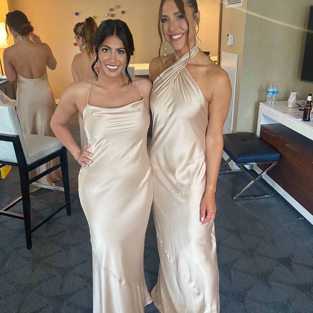 Elegant Satin Evening Gown